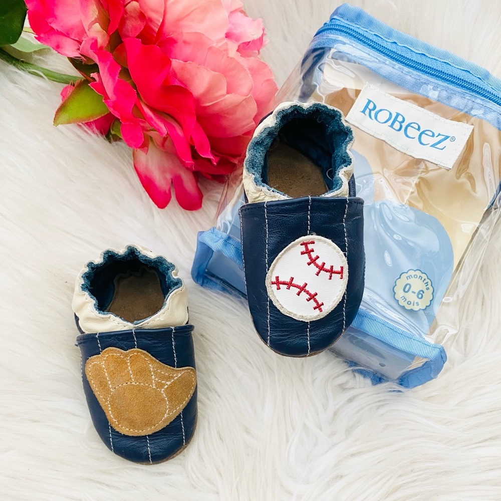Robeez Baby Baseball Moccasins
